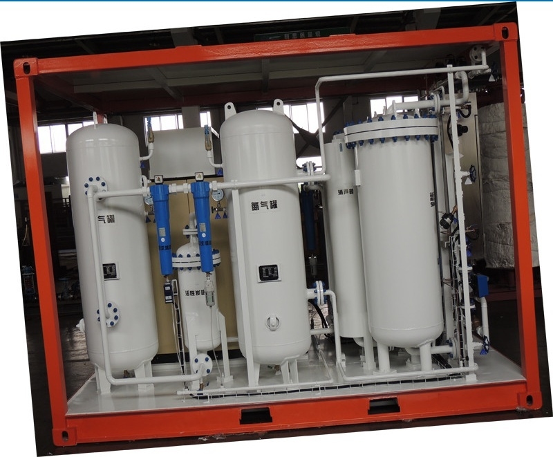 Containertype PSA stikstofgenerator voor Oil&Gas-druktank die &pipes schommelen