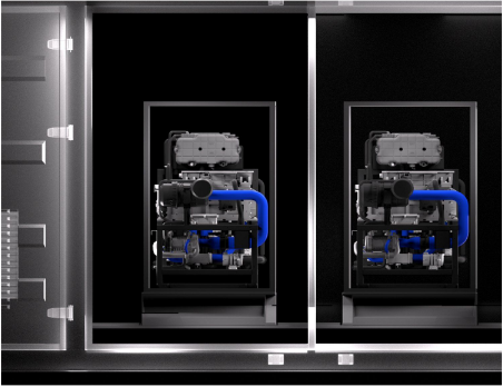 500m3/h 1MW waterstofgenerator in een container Water-electrolyser voor brandstofcelcentrale
